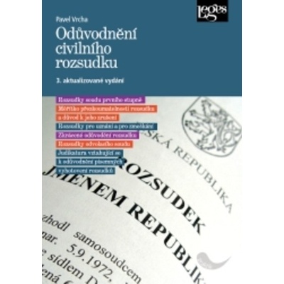 Odůvodnění civilního rozsudku - 3. aktualizované vydání - Pavel Vrcha