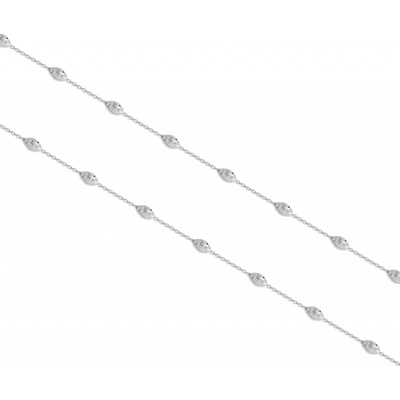 Bealio stříbrný náramek oválky měsíční brus 03-10927-0414