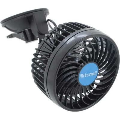 Compass | Ventilátor na prísavku do auta 4W/12V čierna | CP0137