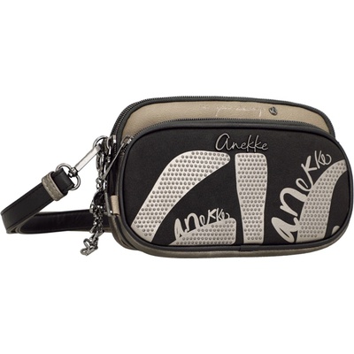 Anekke malá taupe/černá crossbody kabelka 43633-455