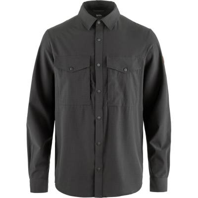 Fjällräven Мъжка риза с копчета Fjällräven Abisko Trekking Shirt - Dark Grey - размер XL (033-1278-0514)