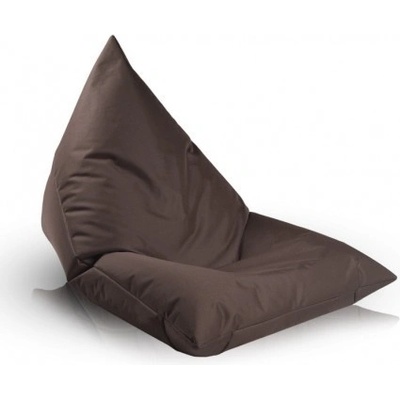 Ecopuf LAZY M polyester NC15 Tmavě hnědá