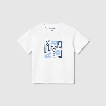 MAYORAL Тениска къс ръкав basic Бял цвят за мини момче Mayoral