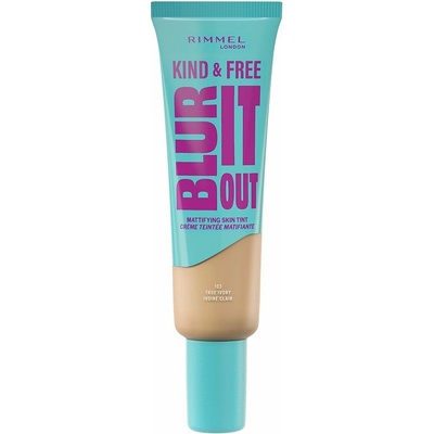 Rimmel Kind&Free Matt Skin Tint matný make-up na tvár s vitamínom E 103 true ivory 30 ml