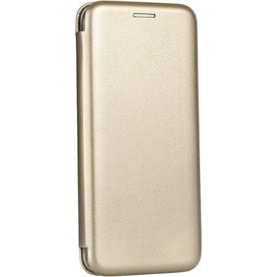 Forcell Кожен Калъф за Huawei P40 Lite E, Forcell Elegance Book Case, Златист (5903396057458)