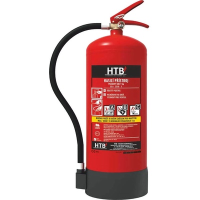 HTB práškový hasicí přístroj P9F/MM - 9 kg, třída A, B, C, účinnost 34A/233B/C – Zboží Dáma