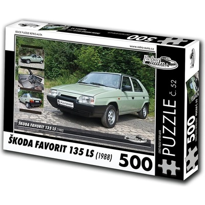 Retro-auta Škoda Favorit 135 LS 1988 500 dílků