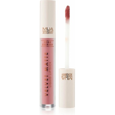 MUA Makeup Academy Velvet Matte Nude Edition matná tekutá rtěnka Soul 3 ml