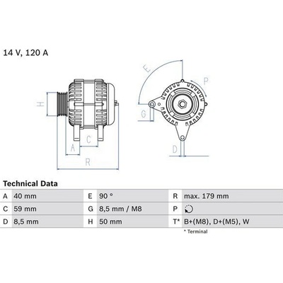 Generátor BOSCH 0 986 038 950