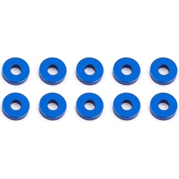 Associated Bulkhead podložky 7.8x2.0 mm modré alu 10 ks