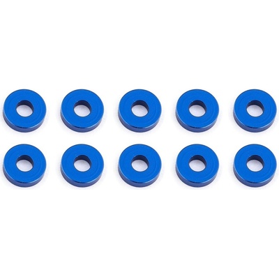 Associated Bulkhead podložky 7.8x2.0 mm modré alu 10 ks