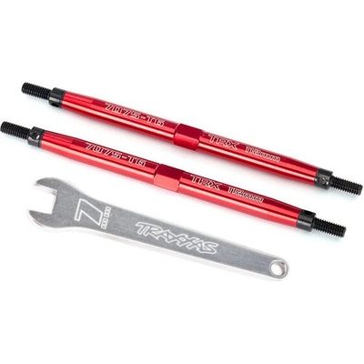 Traxxas nastaviteľná ojnička 112mm hliníková červená 2