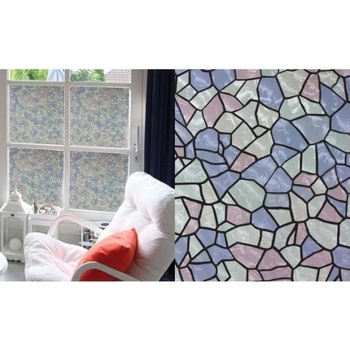 Patifix Фолио за стъкло розово-лилава мозаика - ширина 45 см