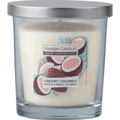 Yankee Candle Vonná svíčka ve skle Home Inspiration Creamy Coconut, 200 g