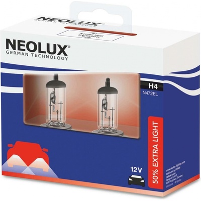 Neolux Extra Light H4 P43t 12V 60/55W 2 ks N472EL-2SCB