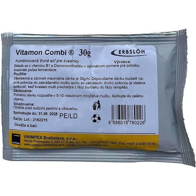 Živná soľ pre vínne kvasinky Vitamon Combi 30 g