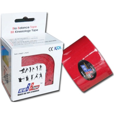 BB Tape kineziologický tejp s turmalínom červená 5 m x 5 cm