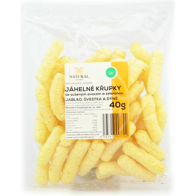 Natural Křupky jahlové jablko slivka a tekvica 40 g