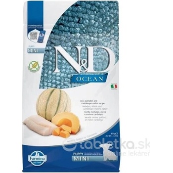 N&D Dog Ocean Pumpkin GF Puppy Mini, Cod & Cantaloupe melon 0,8 kg