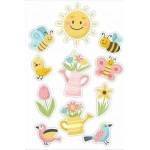 LearnHow Spring window decorations 02 double-sided 11pcs
