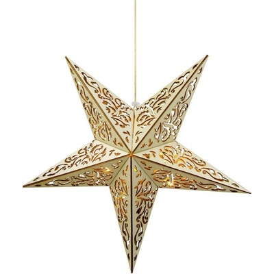 MagicHome Hviezda 10 LED teplá biela 3xAA diaľkový ovládač 40 cm