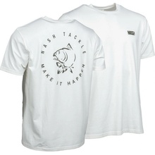 Nash tričko Make It Happen Carp Logo T-Shirt ecru