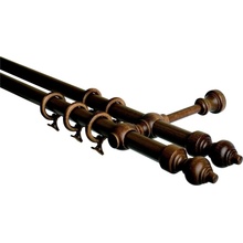 HEBR Garnýž dřevěná ořech dvojitá 160 cm