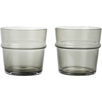 Ferm Living Boya Low чаши, 300 ml, опушено стъкло, 2 бр (1104272028)