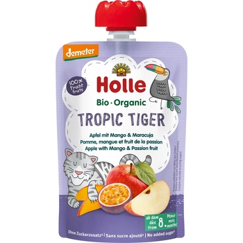 Holle Био пюре Holle - Пауч с ябълка, манго и маракуя, 100 g (BB210696)