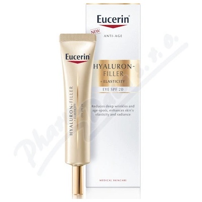 Eucerin Hyaluron-Filler + Elasticity oční krém SPF20 15 ml – Zboží Mobilmania