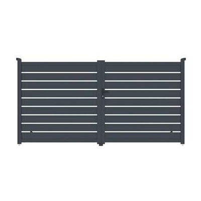 Brána G21 Reno 350x176 cm dvoukřídlá, antracitová