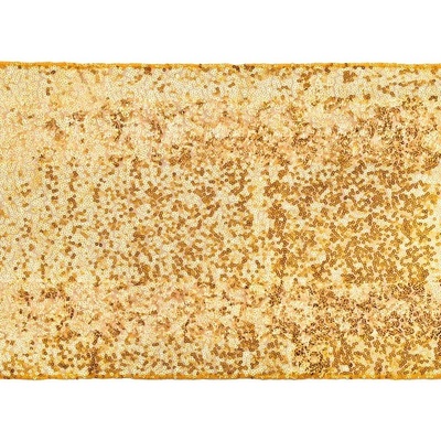Party Deco Пайетен рънър за маса, златен (bc1-019)