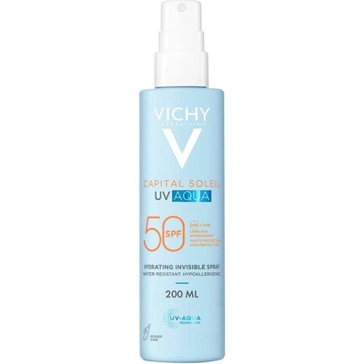 Vichy Capital Soleil Слънцезащитен спрей за тяло UV Aqua, SPF50, 200 ml