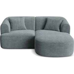 Cosmopolitan Design Тъмносив ъглов диван от рипсено кадифе (десен ъгъл) Campi - Cosmopolitan Design (COS_RC_S_266_F1_CAMPI6)