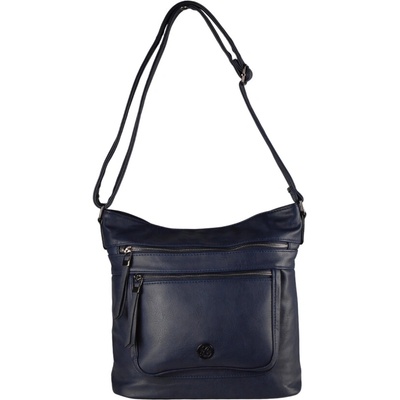 CATIA dámska crossbody koženková kabelka Tmavomodrá