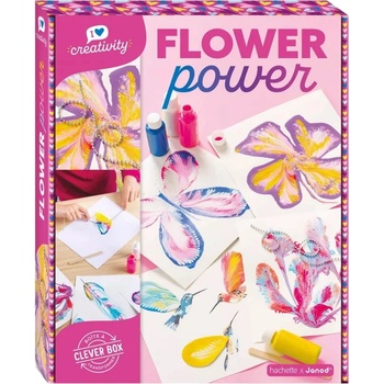 Janod Творчески комплект за рисуване Janod - Силата на цветята (J07738)
