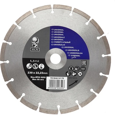 Atlas диамантен диск atlas uni Ф230 (70184614170)