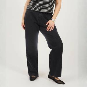 Brave Soul Дамски дънки Brave Soul Womens Plus Size Jeans wuth Turn Up Hem - Washed Black