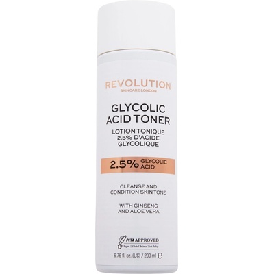Revolution Beauty Тоник за лице Glycolic Acid 2.5%, 200 ml