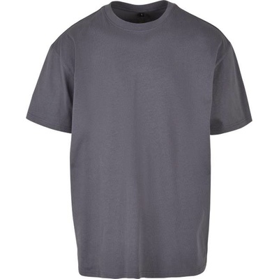 Build Your Brand BY 102 pánské oversize tričko tmavě šedá