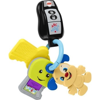 Fisher-Price Baby svazek klíčů štěňátko na baterie CZ Světlo Zvuk pro miminko