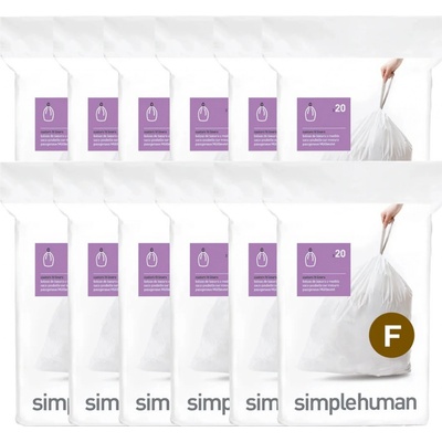 Simplehuman Sáčky 25 L typ F zatahovací 240ks v balení 20µm