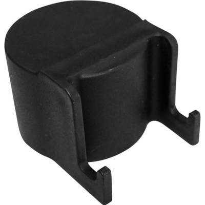 Čepička sloupku O 48 mm s háčky na čele, černá