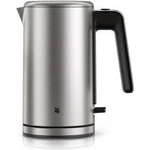 WMF Lono Silk stainless steel kettle 1.6 L, wireless electric kettle 2400 W with limescale filter, 360° base, anti-fingerprint effect, one-hand lid & external water level indicator - 413130041 Електрически кани