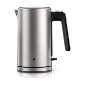 WMF Lono Silk stainless steel kettle 1.6 L, wireless electric kettle 2400 W with limescale filter, 360° base, anti-fingerprint effect, one-hand lid & external water level indicator - 413130041 Електрически кани