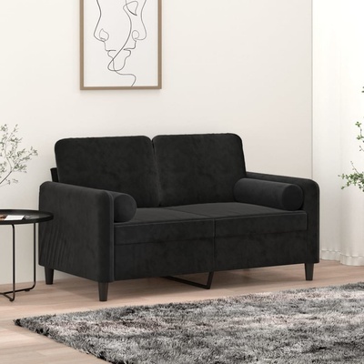 zahrada-XL polštáře 2 ks černé samet 15x50