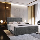 Textilomanie Glorien velvet sivá Matrac Bonell pružinový