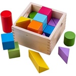 Bigjigs Toys Цветни блокчета Rainbow Building Blocks (BB095)