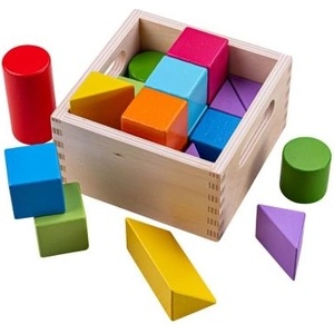 Bigjigs Toys Цветни блокчета Rainbow Building Blocks (BB095)