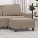 vidaXL Табуретка, таупе, 70x55x41 см, плат микрофибър (349361)